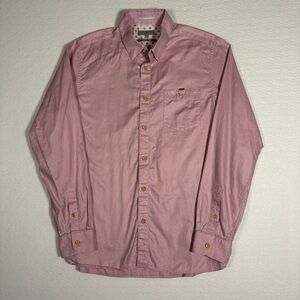 Ted Baker London Men’s Pink Long Sleeve Button Up Dress Shirt Size Medium #T0063